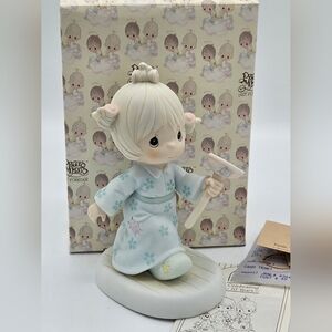 Precious Moments FAITH TAKES THE PLUNGE Girl Figurine 111155 - 1987